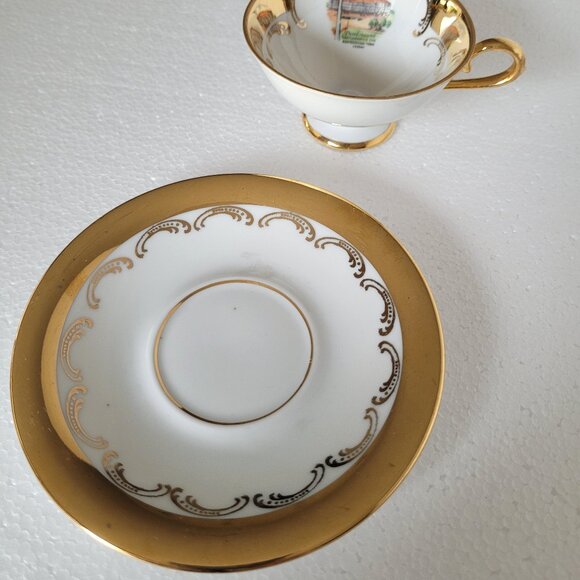 Edelstein Bavaria Porcelain | Gilded Demitasse Cup & Saucer - Picture 6 of 7